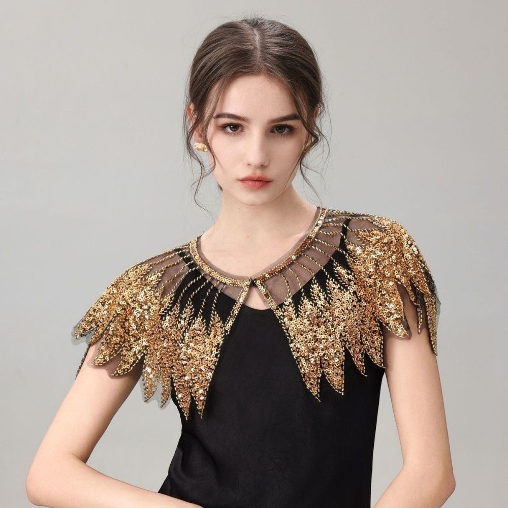 Women'S Fashion In The 1920S - Châle vintage orné de paillettes, style