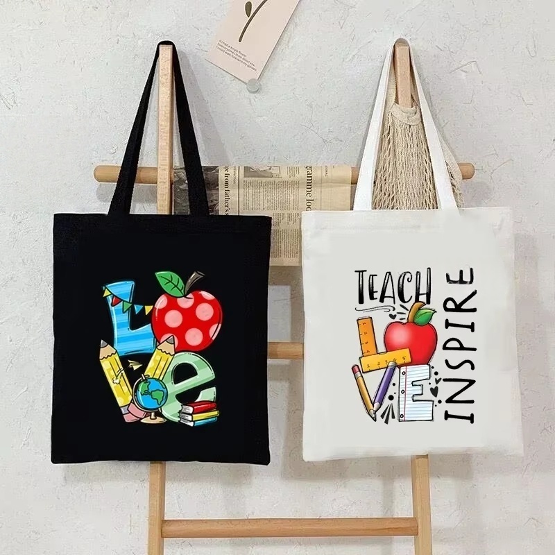 Canvas Tote Bag - Sac à bandoulière en toile pour
