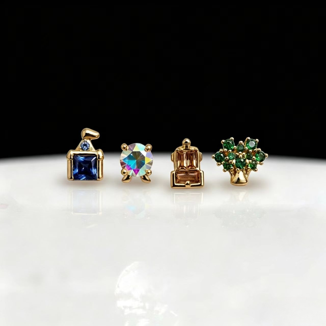 Women Fashion Nova - Boucles d'oreilles exquises et mignonnes pour