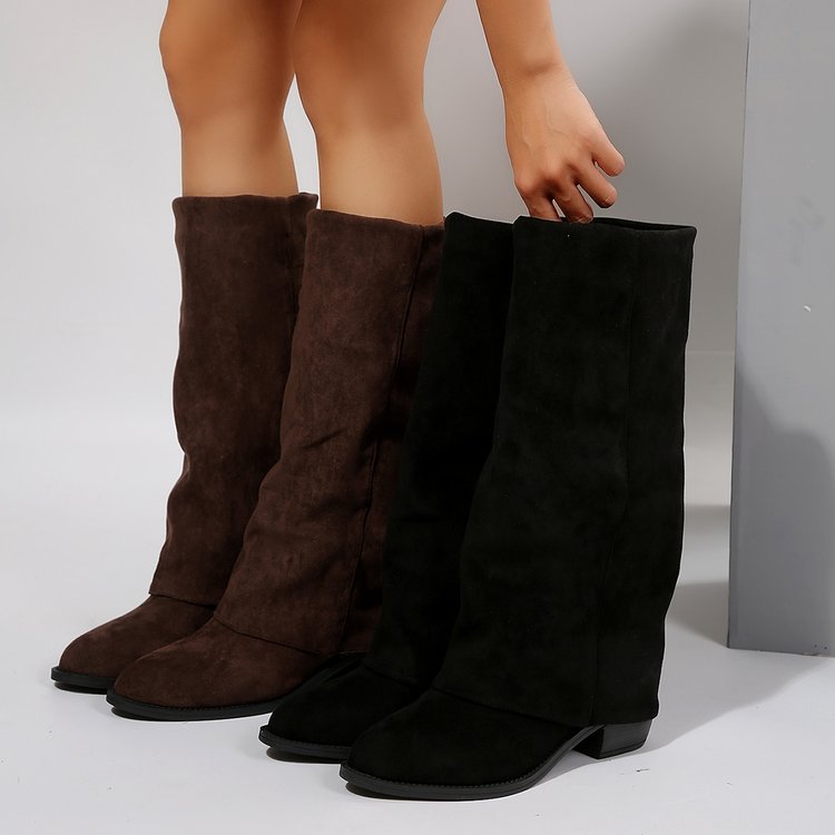 Women'S Fashion Boots 2025 - Femmes genou bottes hautes automne mode