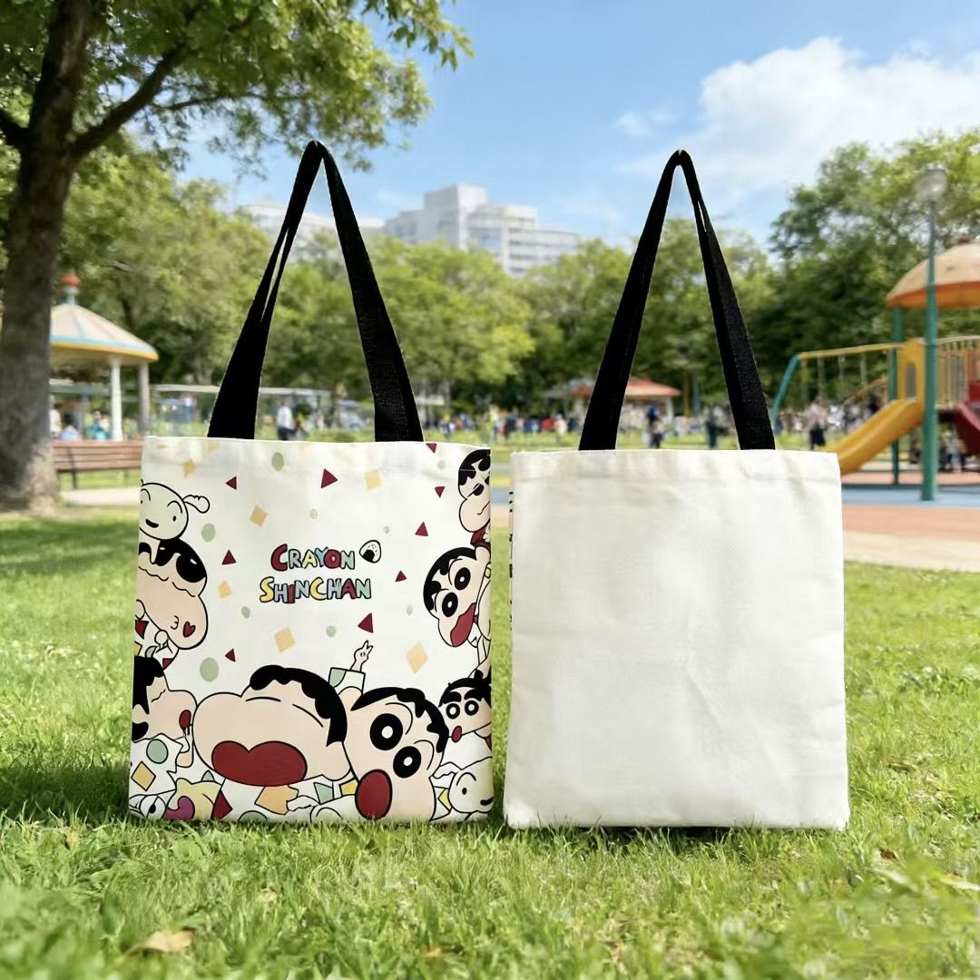 Canvas Tote Bag - Nouveau Sac Fourre-tout en Toile Crayon