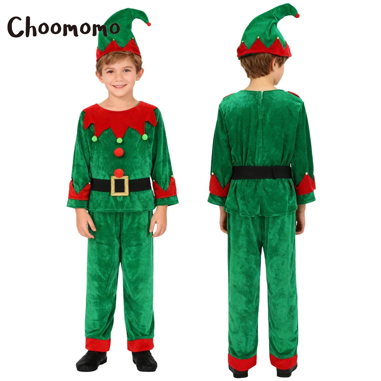 Belted Shirt Dress - Costume d'elfe de noël pour garçons,