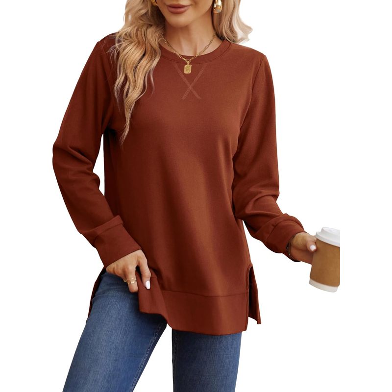 Women'S Fashion Trends Fall 2025 - Sweat-shirt femme à fentes latérales, mode