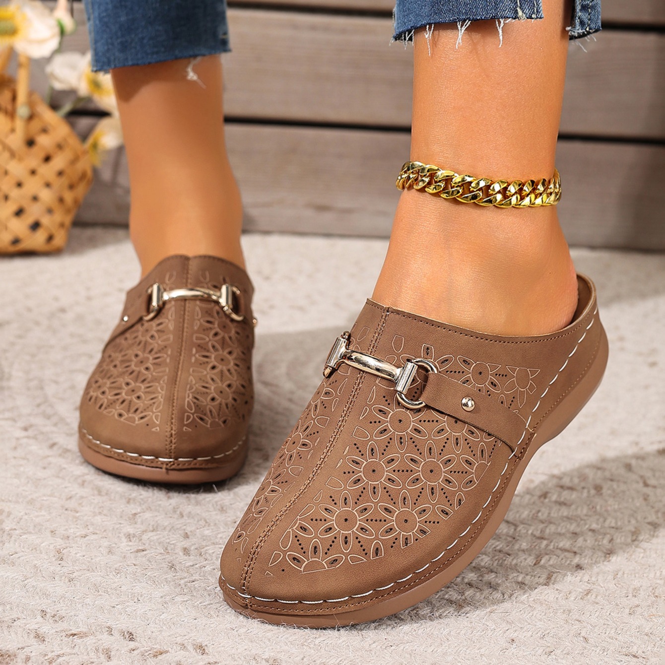 Women'S Fashion Middle Ages - Sandales légères et tendance pour femmes,
