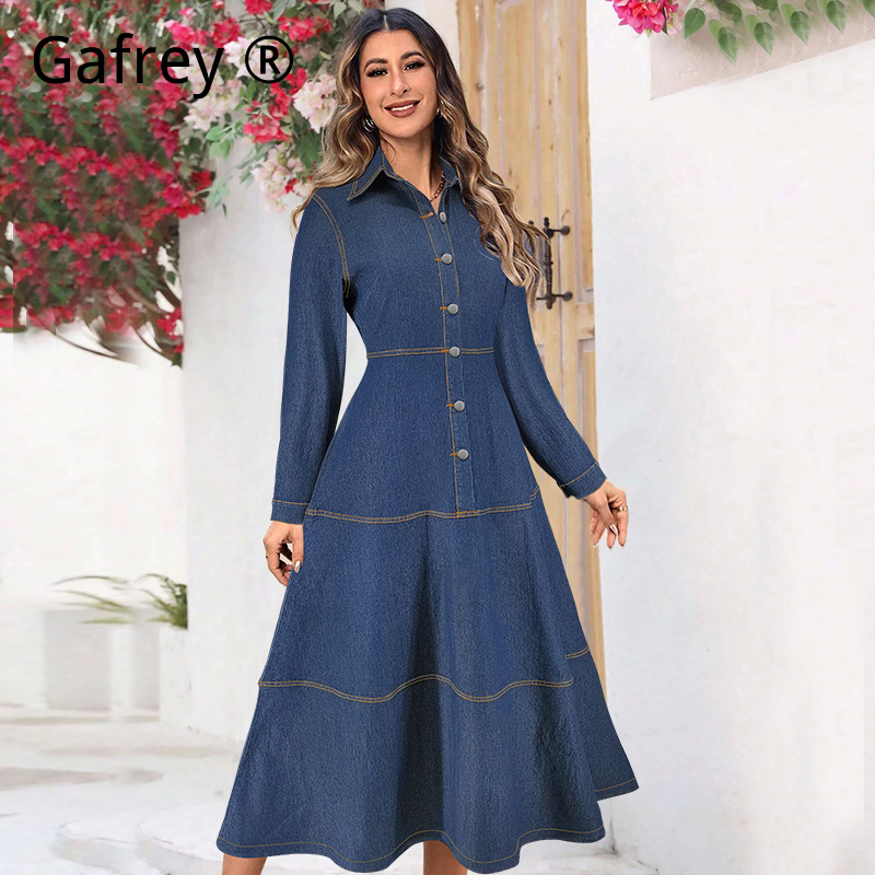Nouvelle Robe Chemise en Jean  - Belted Shirt Dress avis et prix