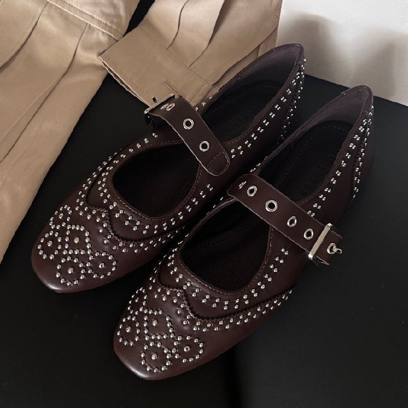 Rétro Rivet boucle Design appa - Women'S Fashion Brand Shoes avis et prix