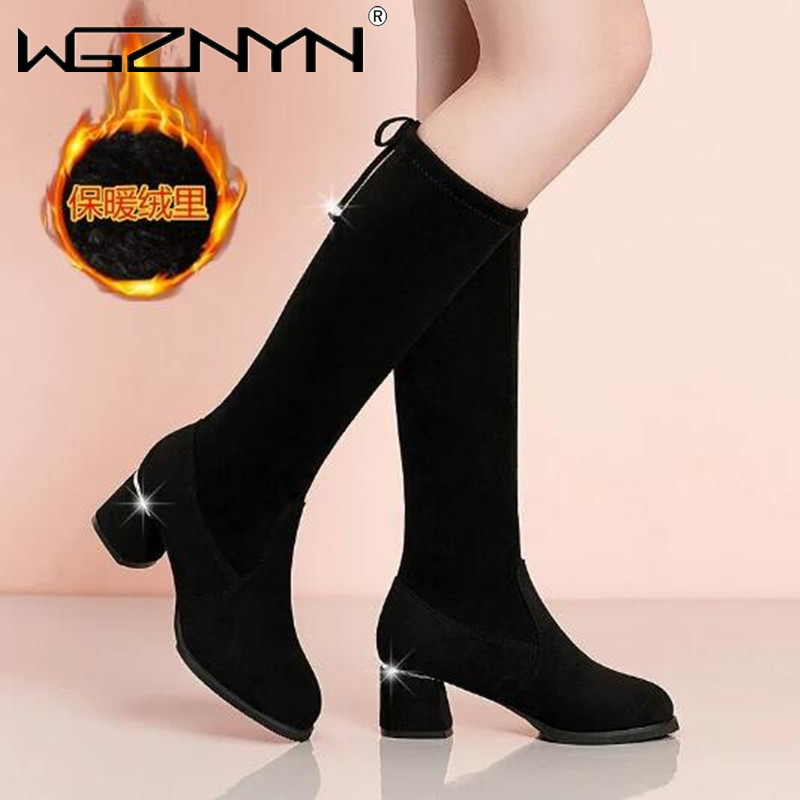 Bottes noires au genou pour fe - Women'S Fashion Boots 2025 avis et prix