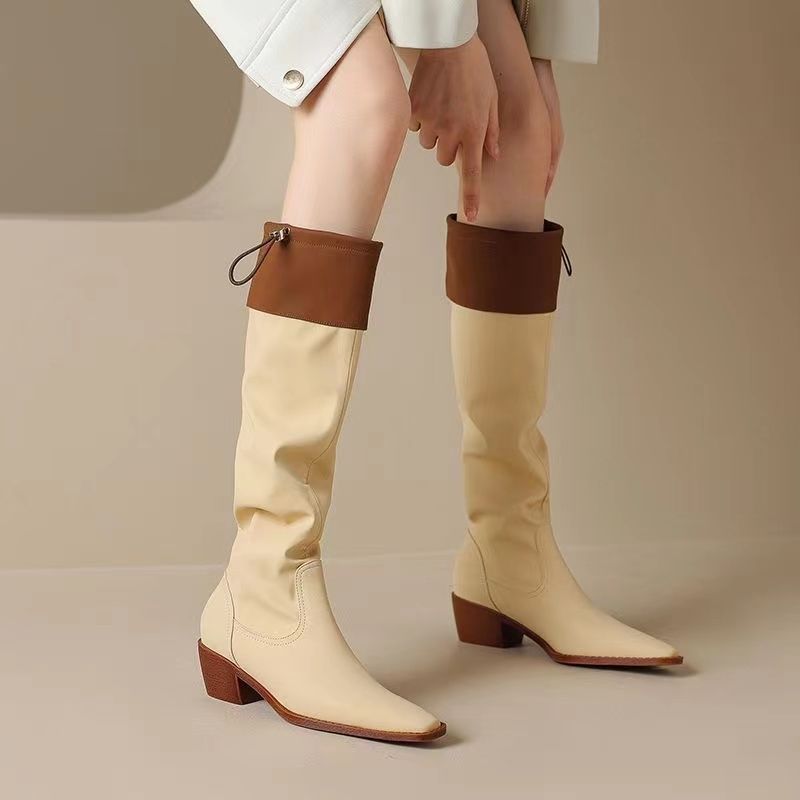 Abricot bout carré femmes bott - Women'S Fashion Boots 2025 avis et prix
