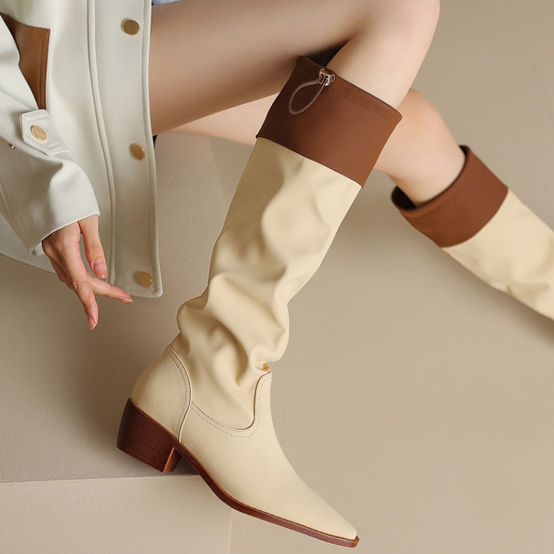 Abricot bout carré femmes bott - Women'S Fashion Boots 2025 avis et prix