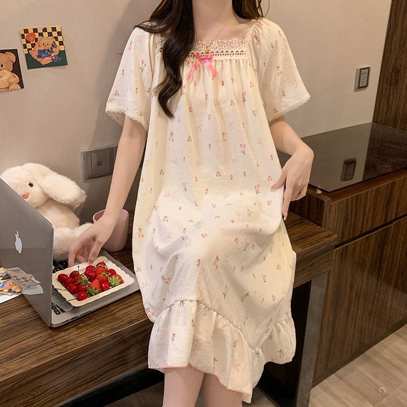 Robe de nuit style princesse g - Women Fashion Korean avis et prix