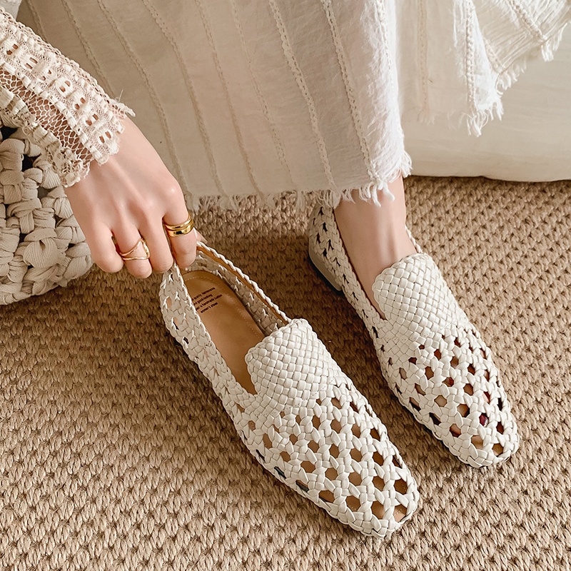 Sandales tressées en cuir véri - Women'S Fashion For Summer 2026 avis et prix