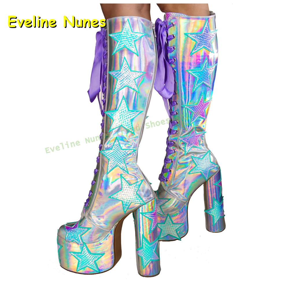 Bottes à plateforme multicolor - Women'S Fashion Boots 2025 avis et prix