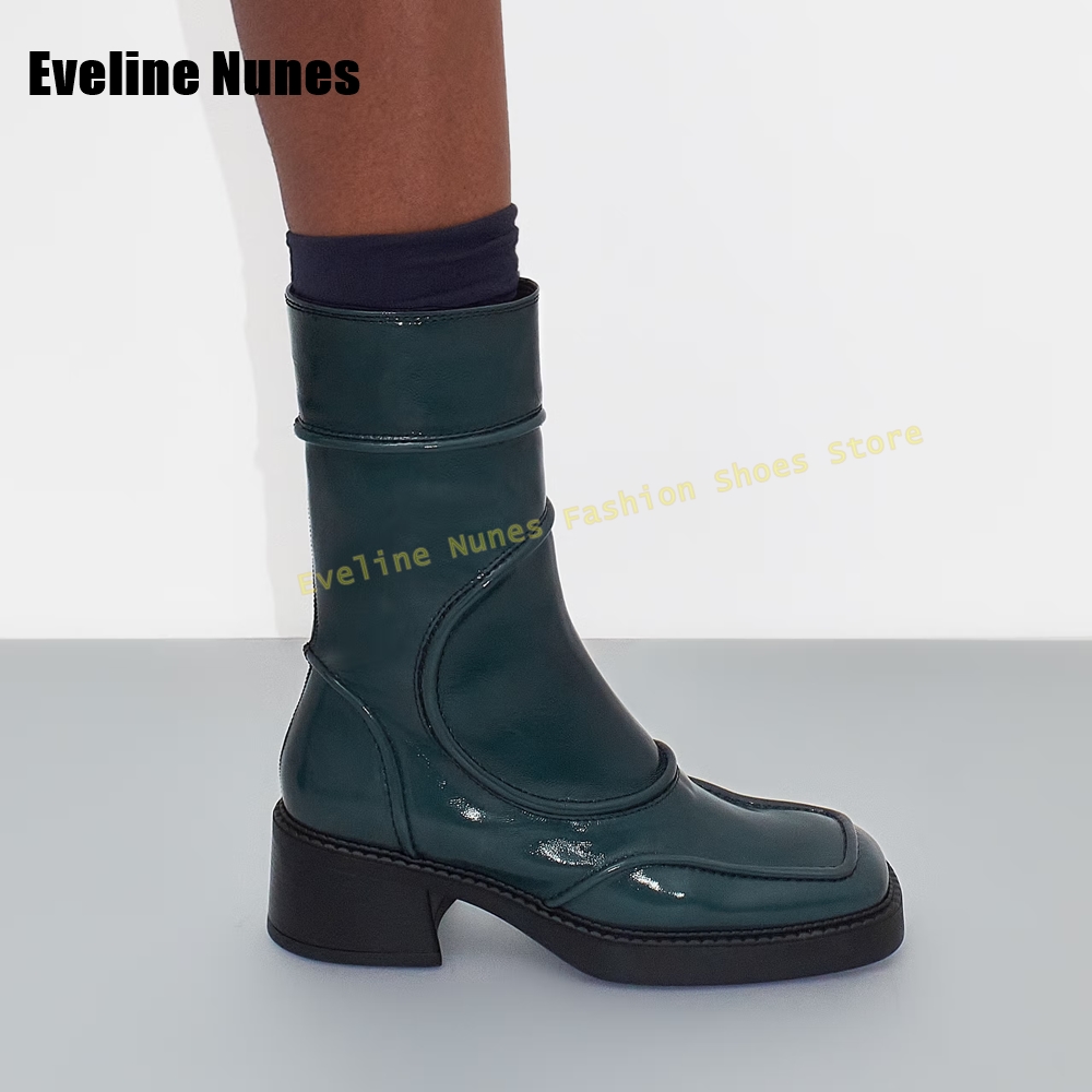 Bleu foncé bout carré mode bot - Women'S Fashion Boots 2025 avis et prix