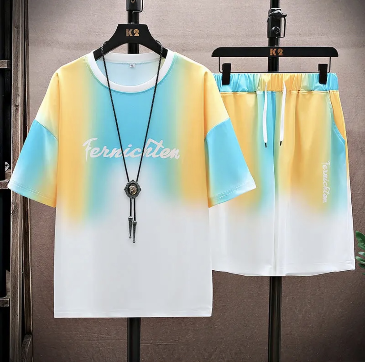 Nouvel ensemble d'été en soie  - Women Fashion Korean avis et prix
