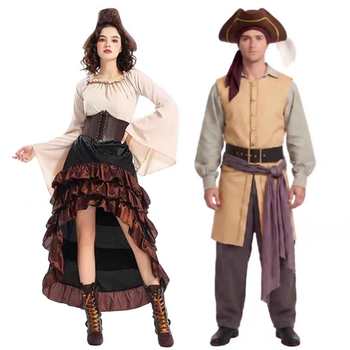 Costume de cosplay de pirate C - Belted Shirt Dress avis et prix