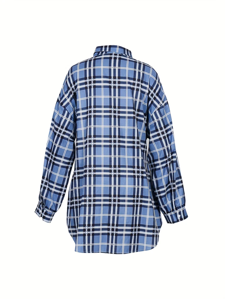 Robe chemise à carreaux pour f - Belted Shirt Dress avis et prix